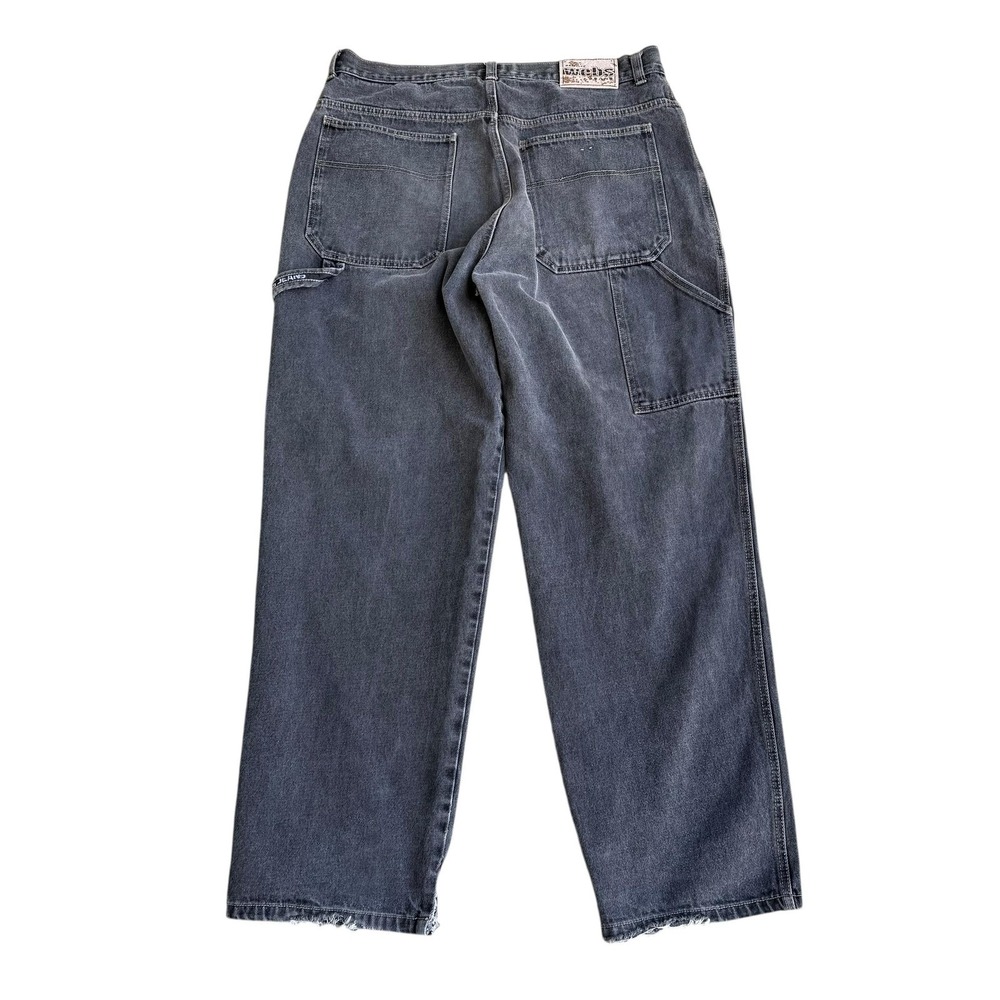 Vintage Y2K Webs Baggy Jeans Mens 36 Gray Carpenter Utility Hammer Loop